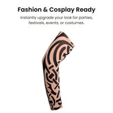 Realistic Tattoo Arm Sleeves – UV Protection Sports Wear